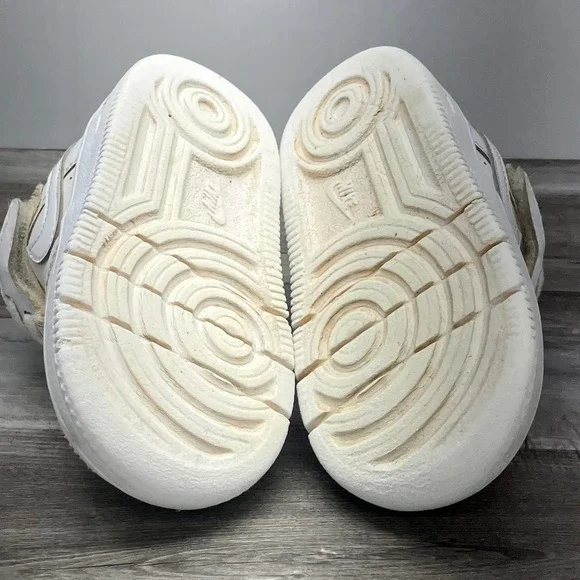 Nike Air Force 1 Low EasyOn White Leather Toddler Sneakers FN0236-111 Size 6C - Picture 7 of 7